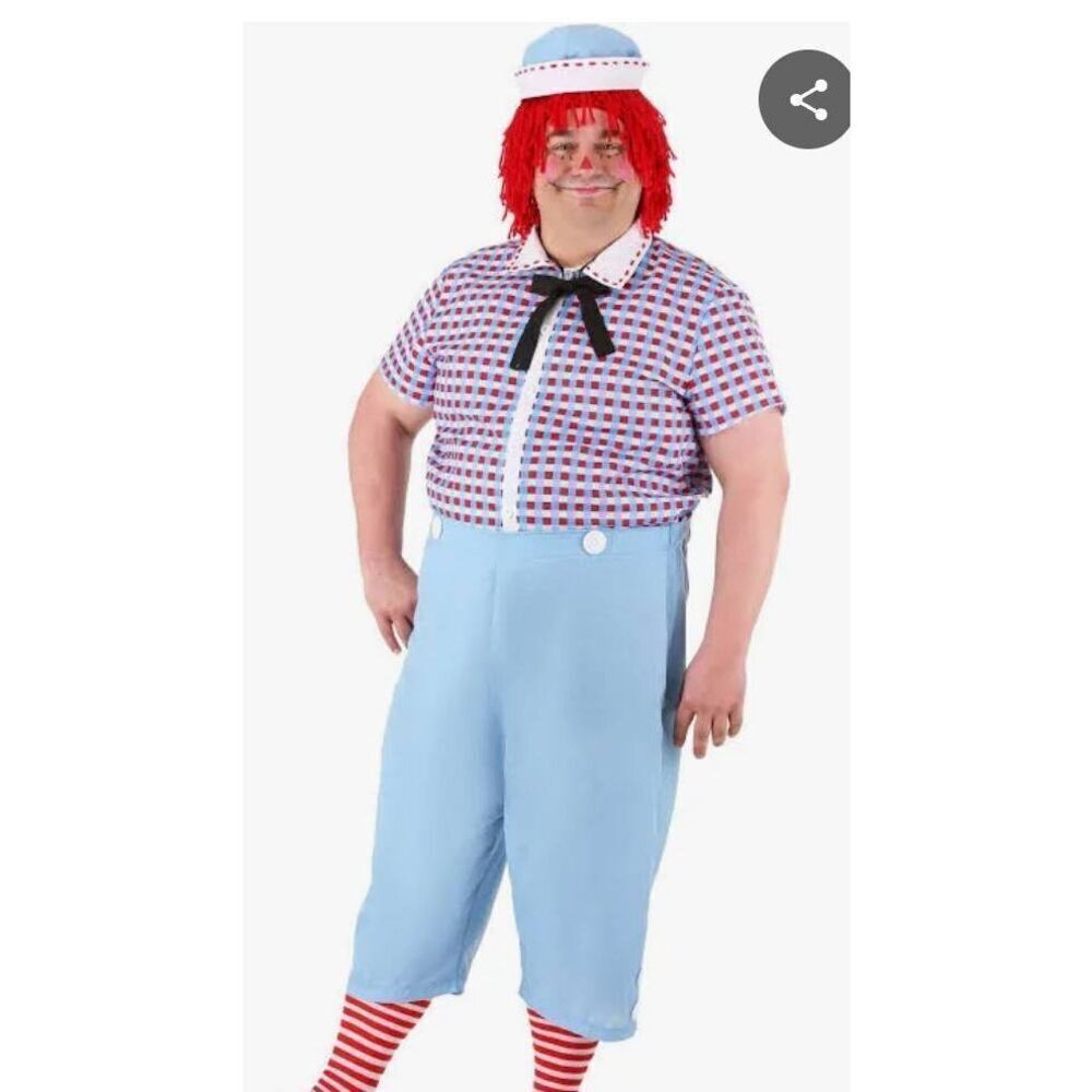 Plus Size Exclusive Raggedy Ann and Raggedy Andy Costumes NEW Size 4X